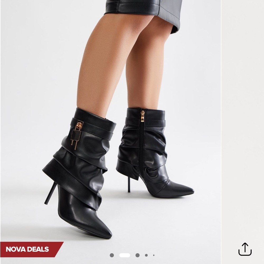 Black Stiletto Ankle Boots